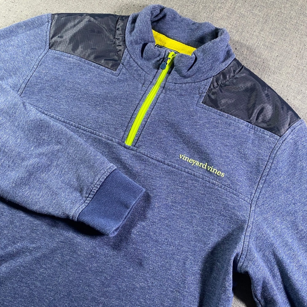 Vineyard Vines Blue Shep Shirt 1/4‎ Zip Pullover Sweatshirt Women's Medium